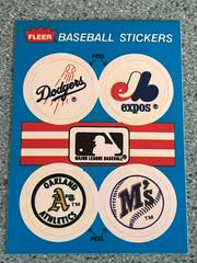 Dodgers, Expos, Athletics, Mariners Baseball Cards 1989 Fleer Baseball Stickers Prices