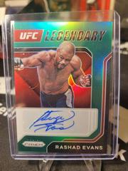 Rashad Evans [Green] Ufc Cards 2022 Panini Prizm UFC Legendary Signatures Prices