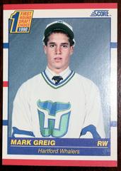 Mark Greig Hockey Cards 1990 Score Prices