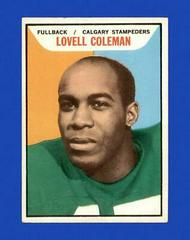 Lovell Coleman #18 Football Cards 1965 Topps CFL Prices