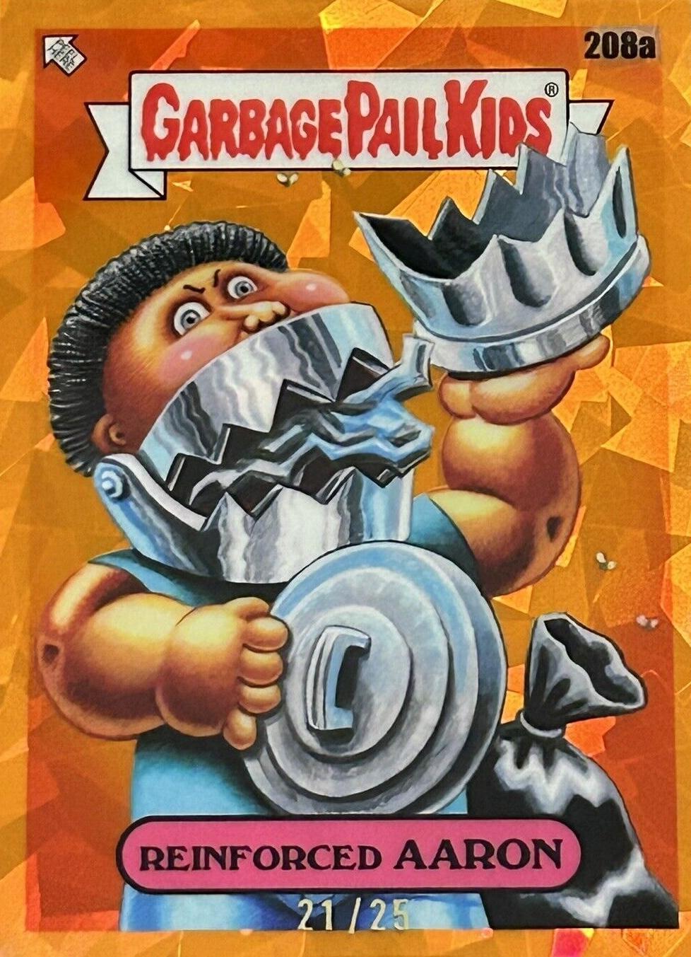 Reinforced AARON [Orange] #208a Garbage Pail Kids 2022 Sapphire