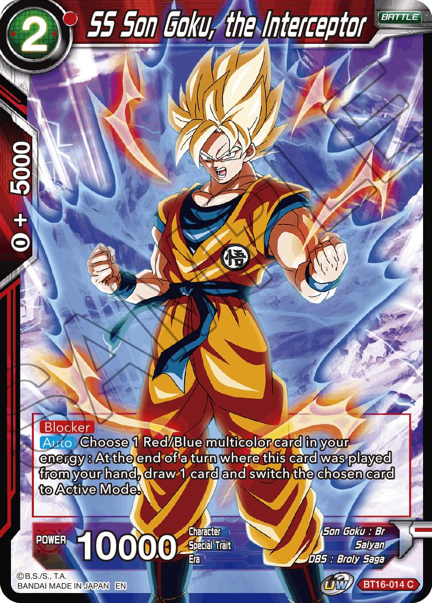 SS Son Goku, the Interceptor [Foil] BT16-014 Dragon Ball Super Realm of the Gods