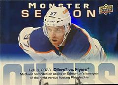Connor McDavid #MS-52 Hockey Cards 2023 Upper Deck Monster Season Prices