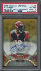 A.J. Green [Gold Refractor] #BSAAJ Football Cards 2011 Bowman Sterling Autograph Prices
