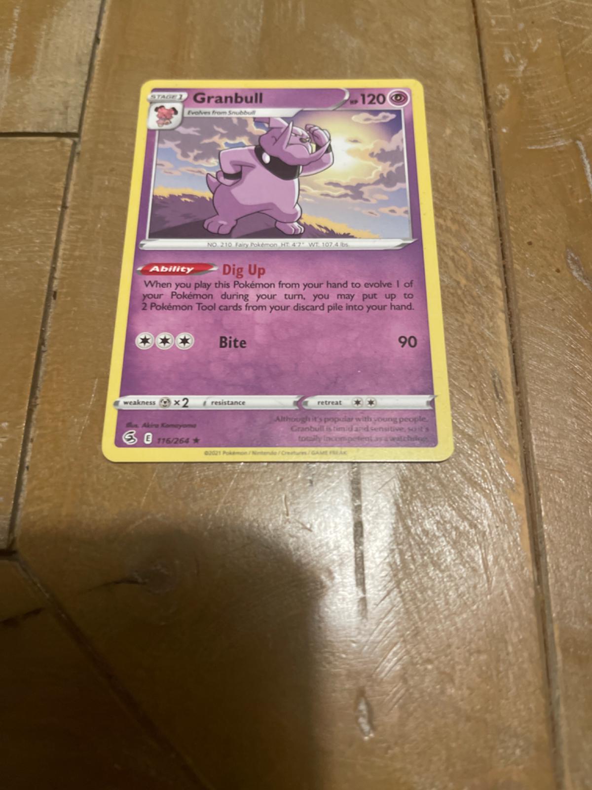 Granbull Ungraded Pokemon Fusion Strike