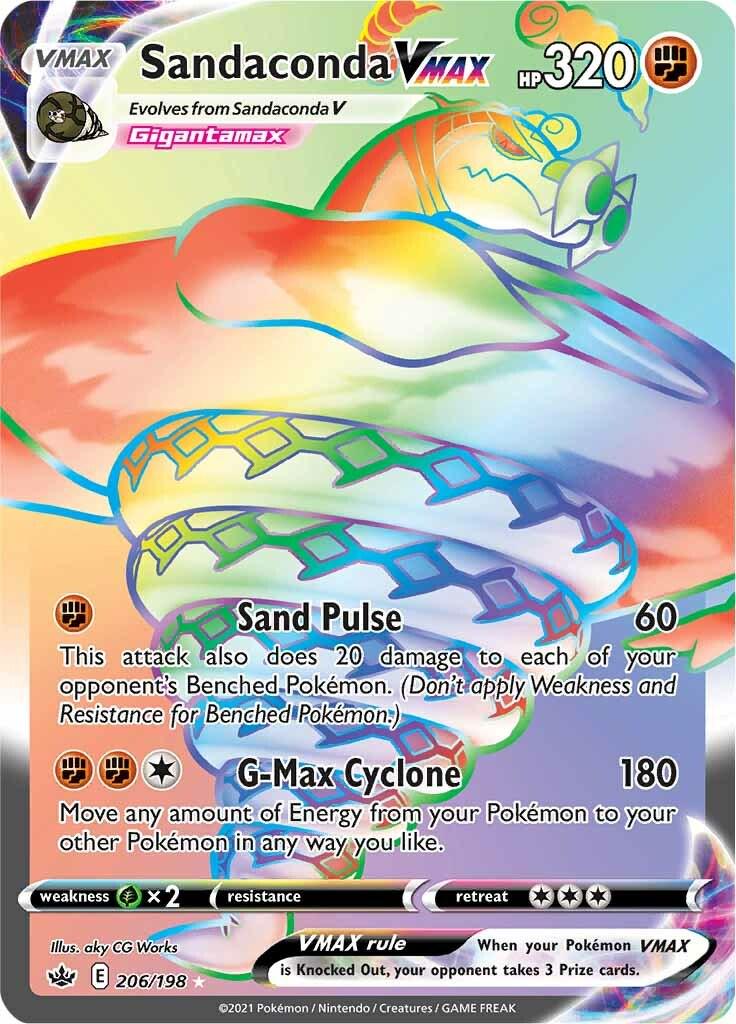 Sandaconda VMAX #206 Pokemon Chilling Reign