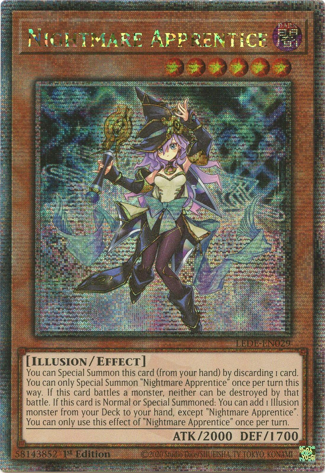 Nightmare Apprentice [Quarter Century Secret Rare] LEDE-EN029 YuGiOh Legacy of Destruction