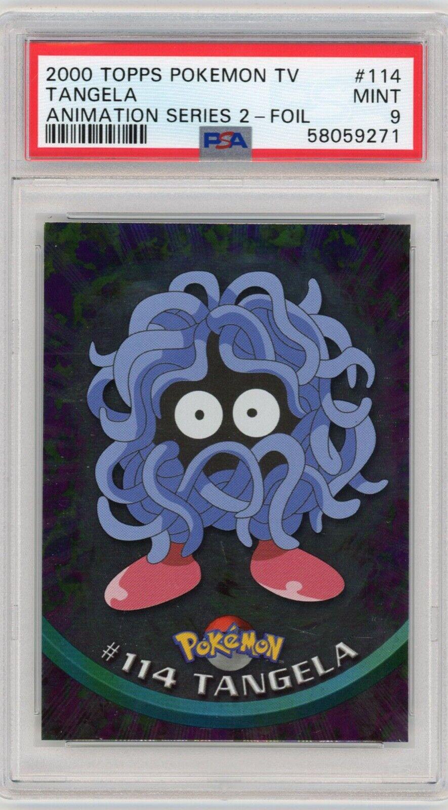 Tangela [Foil] #114 Pokemon 2000 Topps TV