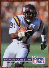 Anthony Carter Football Cards 1992 Pro Set Prices