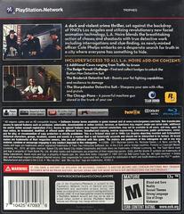 Back Cover | L.A. Noire [Complete Edition] Playstation 3