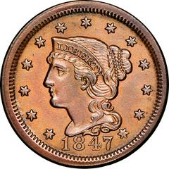 1847 [PROOF] Coins Braided Hair Penny Prices
