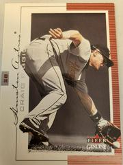 Craig Biggio #81 Baseball Cards 2001 Fleer Genuine Prices