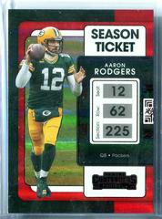 Aaron Rodgers [Red Zone] #34 Football Cards 2021 Panini Contenders Prices