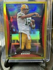 Aaron Rodgers [Gold Refractor] #BC135 Football Cards 2008 Bowman Chrome Prices