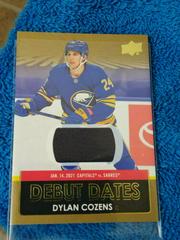 Dylan Cozens [Jersey] #DD-3 Hockey Cards 2021 Upper Deck Debut Dates Prices