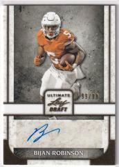 Bijan Robinson [Gold] Football Cards 2022 Leaf Ultimate Draft Autographs Prices