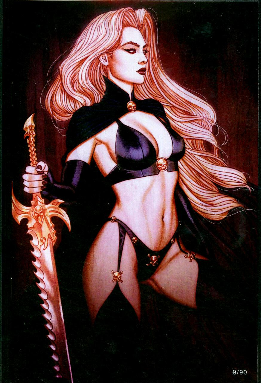 Lady Death: Cybernetic Desecration [Frison] #1 (2023) Comic Books Lady Death: Cybernetic Desecration