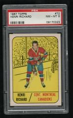 Henri Richard #72 Hockey Cards 1967 Topps Prices