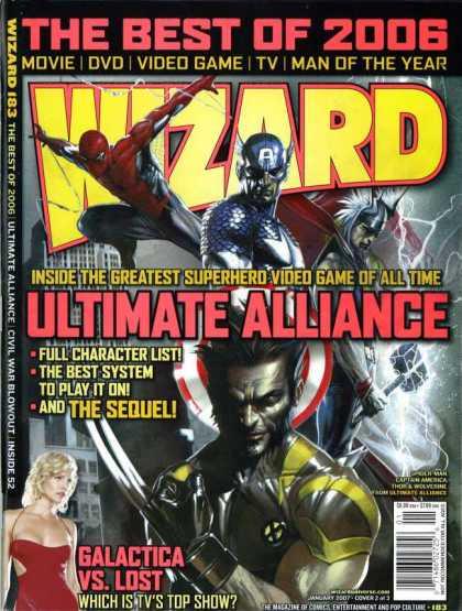 Wizard Magazine #183 (2007) Comic Books Wizard Magazine