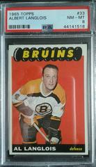 Albert Langlois #33 Hockey Cards 1965 Topps Prices