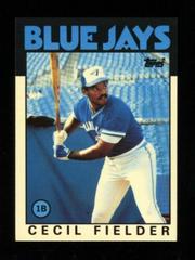 Cecil Fielder Baseball Cards 1986 Topps Tiffany Prices