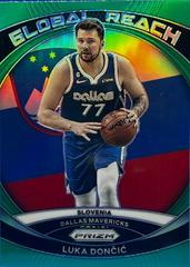 Luka Doncic [Green] #1 Basketball Cards 2023 Panini Prizm Global Reach Prices