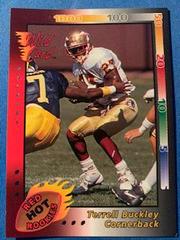 Terrell Buckley #5 Football Cards 1992 Wild Card Red Hot Rookies Prices