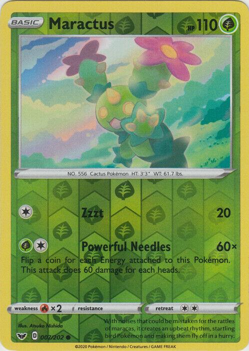 Maractus [Reverse Holo] #7 Pokemon Sword & Shield