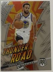 Stephen Curry #12 Basketball Cards 2022 Panini Mosaic Thunder Road Prices