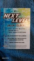 Back  | Jalen Tolbert Football Cards 2022 Sage Hit Next Level Signatures