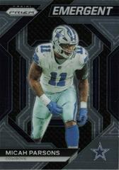 Micah Parsons Football Cards 2023 Panini Prizm Emergent Prices