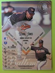 Reverse | Doug Jones Baseball Cards 1995 Leaf