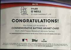 Back | Tyler O'Neill Baseball Cards 2022 Topps Update Batting Relics