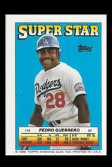 Pedro Guerrero #15 Baseball Cards 1988 Topps Stickercard Prices