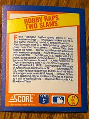Robby Raps Two Slams Baseball Cards 1989 Score Magic Motion Trivia A Year to Remember Prices