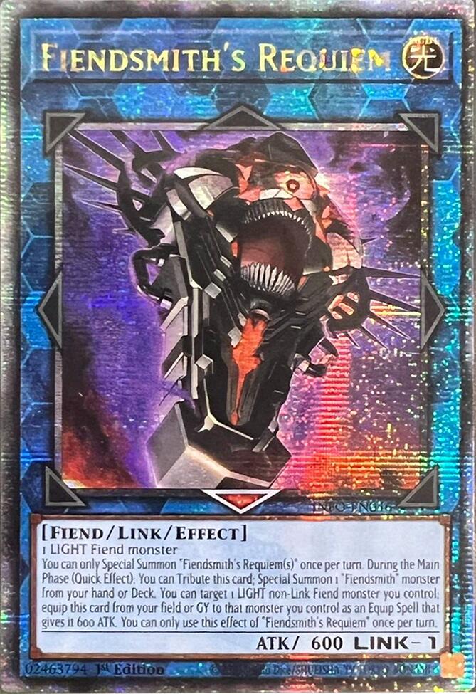 Fiendsmith's Requiem [Quarter Century Secret Rare] INFO-EN046 YuGiOh The Infinite Forbidden