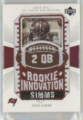 Chris Simms #122 Football Cards 2003 Upper Deck Patch Collection Prices