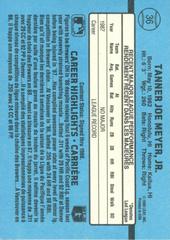 Reverse | Joey Meyer Baseball Cards 1988 Leaf