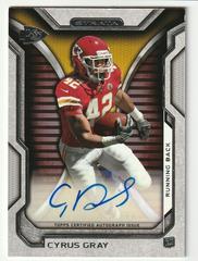 Cyrus Gray #RA-CG Football Cards 2012 Topps Strata Rookie Autographs Prices
