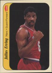 Julius Erving #5 Basketball Cards 1986 Fleer Sticker Prices