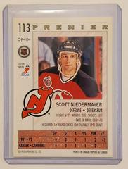 Back Of Card | Scott Niedermayer Hockey Cards 1993 O-Pee-Chee Premier