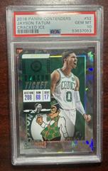Jayson Tatum [Cracked Ice] #52 Basketball Cards 2018 Panini Contenders Prices