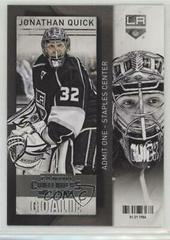 Jonathan Quick Hockey Cards 2013 Panini Contenders Prices