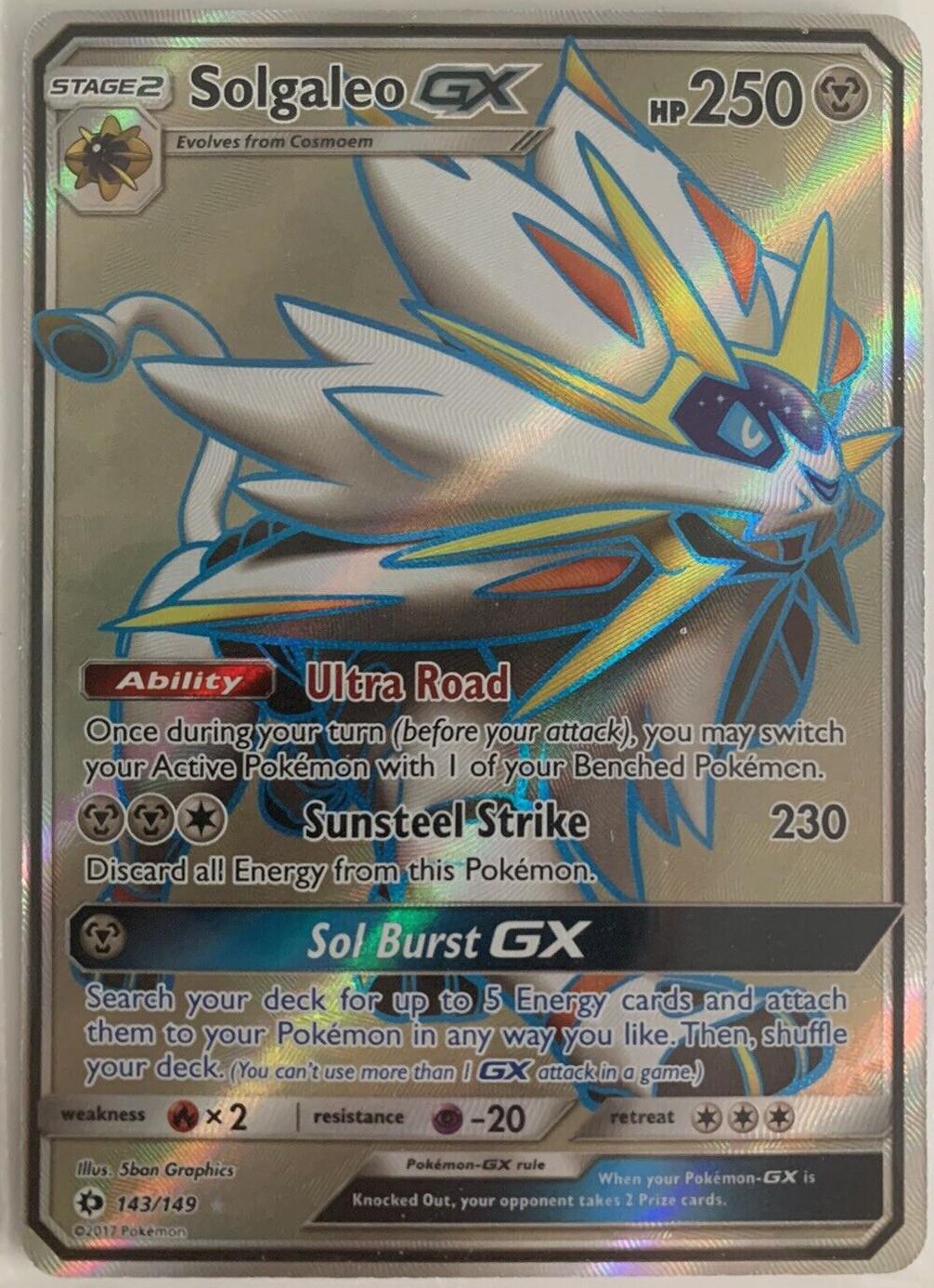 Solgaleo Gx 143 Prices Pokemon Sun And Moon Pokemon Cards 9411