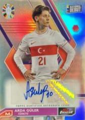 Arda Guler [Red Wave Refractor] #BCA-AG Soccer Cards 2023 Topps Finest Road to UEFA EURO Autograph Prices