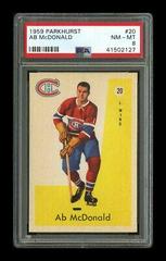 AB McDonald #20 Hockey Cards 1959 Parkhurst Prices