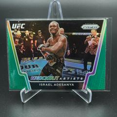 Israel Adesanya [Green] #2 Ufc Cards 2021 Panini Prizm UFC Knockout Artists Prices
