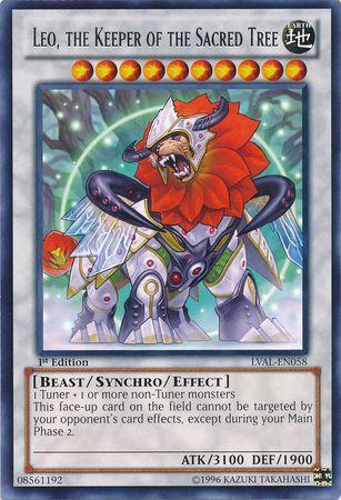 Leo, the Keeper of the Sacred Tree [1st Edition] LVAL-EN058 YuGiOh Legacy of the Valiant