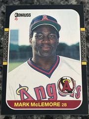 Mark McLemore #479 Baseball Cards 1987 Donruss Prices