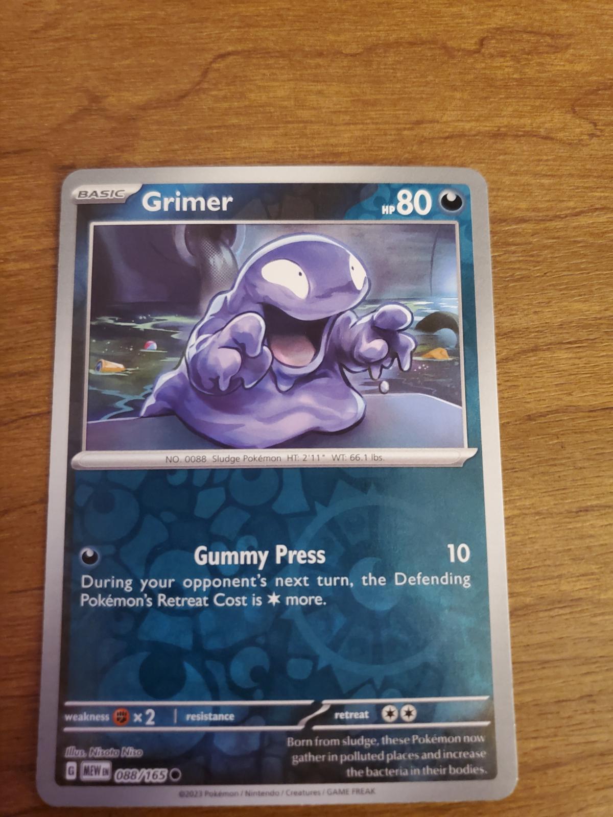 Grimer [Reverse Holo] Ungraded Pokemon Scarlet & Violet 151